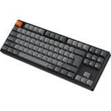 Keychron K8 Max-J3Z RGB clavier mécanique Noir, Layout BE (AZERTY), Keychron Super Brown, 80% (TKL), Hot-swappable, Bluetooth, 2.4GHz