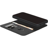 Mobiparts iPhone 16 Pro - 2-en-1 leather wallet case, Housse smartphone Noir