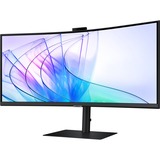 Samsung ViewFinity S6 S65VC 34" Moniteur UltraWide incurvé Noir, 1x DisplayPort, 1x HDMI, 1x USB-C, 2x USB-A, 1x RJ-45