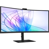 Samsung ViewFinity S6 S65VC 34" Moniteur UltraWide incurvé Noir, 1x DisplayPort, 1x HDMI, 1x USB-C, 2x USB-A, 1x RJ-45