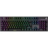 Sharkoon SKILLER SGK20 RGB clavier gaming mécanique Noir, Layout BE (AZERTY), Huano Red, 100%