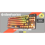 SteelSeries Apex Pro TKL Gen 3 (Steel) RGB clavier gaming mécanique Gris, Layout US (QWERTY), SteelSeries OmniPoint 3.0, 80% (TKL)