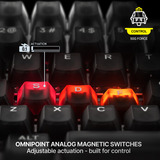 SteelSeries Apex Pro TKL Gen 3 (Steel) RGB clavier gaming mécanique Gris, Layout US (QWERTY), SteelSeries OmniPoint 3.0, 80% (TKL)