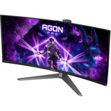 AOC AGON PRO AG346UCD 34" Moniteur UltraWide gaming incurvé  Gris foncé/Noir, 2x HDMI, DisplayPort, 3x USB-A, USB-B, 175 Hz