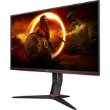 AOC Q27G2S/EU 27" Moniteur gaming  Noir/Rouge, 68,6 cm (27"), 2560 x 1440 pixels, Quad HD, LED, 1 ms, Noir, Rouge