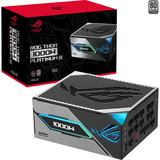 ASUS ROG -THOR-1000P3-GAMING unité d'alimentation d'énergie 20+4 pin ATX ATX Noir alimentation modulaire 1000 watt Noir, 1x 12V-2x6, 4x PCIe, 1000 W, 100 - 240 V, Actif, 125 W, 1000 W, 125 W