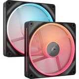 Corsair iCUE LINK LX140-R RGB Reverse Starter kit ventilateurs de boîtier Noir, 2 pièces, 140 x 140 x 25 mm, PWM