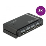 DeLOCK Switch DisplayPort 2x 2 Displayport in vers 1x 2 DisplayPort out, Switch de DisplayPort Noir