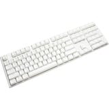 Ducky One 3 Classic White, clavier gaming Blanc/Argent, Layout BE, Cherry MX RGB Speed Silver, LED RGB, ABS