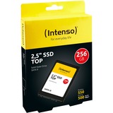 Intenso Top 2.5" 256 Go Série ATA III MLC SSD Noir, 256 Go, 2.5", 520 Mo/s, 6 Gbit/s, En vrac