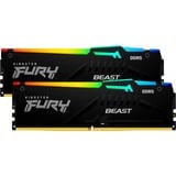 Kingston FURY 32 Go DDR5-6400 Kit , Mémoire vive Noir, KF564C32BBAK2-32, Fury Beast RGB, XMP