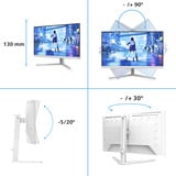 Philips Evnia 27M2N5201P 27" Moniteur gaming Blanc, 1x DisplayPort, 2x HDMI, 260 Hz (OC)