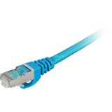 Sharkoon Câble réseau RJ-45 S/FTP Cat.7a Bleu, 1 mètre, câble brut