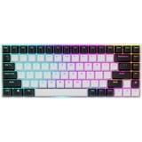 Sharkoon SKILLER SGK50 S3, clavier gaming Blanc, Layout États-Unis, Gateron Yellow, RGB LED, Hot-swappable, 75%.
