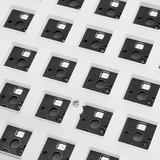 Sharkoon SKILLER SGK50 S3, clavier gaming Blanc, Layout États-Unis, Gateron Yellow, RGB LED, Hot-swappable, 75%.