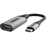 Sitecom USB-C > HDMI 2.0, Adaptateur Gris, 0,15 mètres