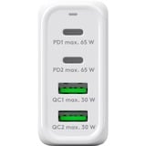goobay 68W GaN USB-C PD Multiport Quick Charger, Chargeur Blanc