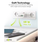 goobay USB-C PD Multiport Quick Charger (68 W), Chargeur Blanc