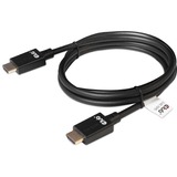 Club 3D HDMI 2.1 à très haut débit, Câble Noir, 1,5 mètre, 4K 120Hz, 8K 60Hz
