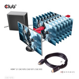 Club 3D HDMI 2.1 à très haut débit, Câble Noir, 1,5 mètre, 4K 120Hz, 8K 60Hz