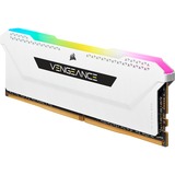 Corsair 16 Go DDR4-3600 Kit, Mémoire vive Blanc, CMH16GX4M2D3600C18W, Vengeance RGB PRO SL, XMP 2.0