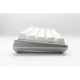 Ducky One 3 Mini White, clavier gaming Blanc/Argent, Layout BE, Red Cherry MX RGB, LED RG, 60%, ABS