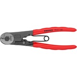 KNIPEX Coupe-câbles Bowden 95 61 150, Tenailles de cran gainées en plastique, noire atramentisée