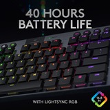Logitech G915 TKL LIGHTSPEED Wireless RGB Mechanical Gaming Keyboard (clavier de jeu mécanique sans fil RGB) Noir, GL Linear, LIGHTSYNC RGB