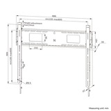 Neomounts WL30-750BL18 support mural plat, Montage Noir