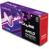 SAPPHIRE Radeon RX 9070 Pulse, Carte graphique Noir, 2x DisplayPort, 2x HDMI, RDNA4