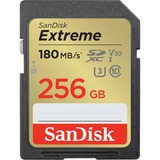 SanDisk Extreme SDXC 256 Go, Carte mémoire UHS-I U3, Classe 10, V30