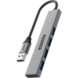 Sitecom USB-A vers 4x USB-A Tiny Hub, Hub USB Gris