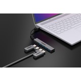 Sitecom USB-A vers 4x USB-A Tiny Hub, Hub USB Gris