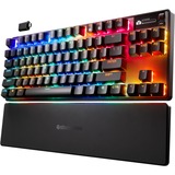 SteelSeries Apex Pro TKL Wireless Gen 3 RGB clavier gaming mécanique Noir, Layout US (QWERTY), SteelSeries OmniPoint 3.0, 80% (TKL), Bluetooth, 2.4 GHz, USB
