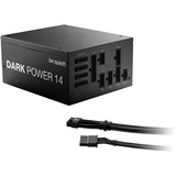 be quiet! DARK POWER 14 alimentation modulaire 1000 watt Noir, 1x 12V-2x6, 4x PCIe, 1000 W, 100 - 240 V, 1100 W, 50/60 Hz, 10 A, 5 A