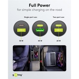 goobay 45W Dual USB PD chargeur de voiture Noir, 1x USB-C, 1x USB-A