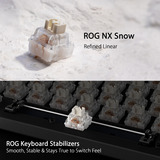 ASUS ROG Strix Scope II 96 Wireless RGB clavier gaming mécanique Noir, Layout BE (AZERTY), ROG NX Snow, 96%, Hot-swappable, Bluetooth, 2.4GHz, USB 2.0