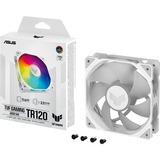 ASUS TUF Gaming TR120 ARGB ventilateur de boîtier Blanc, 120 x 120 x 25 mm, Refroidisseur d'air, 12 cm, 2000 tr/min, Blanc