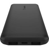 Belkin BOOSTCHARGE 3-Port 10,000 mAh power bank, Powerbank Noir