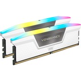 Corsair 32 Go DDR5-6400 (2x 16 Go) Kit, Mémoire vive Blanc, CMH32GX5M2B6400C36W, Vengeance RGB, XMP 3.0