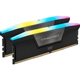 Corsair 96 Go DDR5-5200 Kit, Mémoire vive Noir, CMH96GX5M2B5200C38, Vengeance RGB, XMP