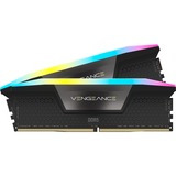 Corsair 96 Go DDR5-5200 Kit, Mémoire vive Noir, CMH96GX5M2B5200C38, Vengeance RGB, XMP