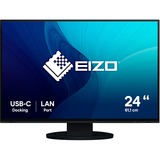 EIZO EV2495-BK 24.1" Moniteur Noir, 1x DisplayPort, 1x HDMI, 2x USB-C, 3x USB-A, 1x RJ-45