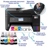 Epson EcoTank ET-3850 Imprimante multifonction A4 Wi-Fi avec réservoir d'encre Noir, Numérisation, copie, LAN, Wi-Fi, jusqu'à 3 ans d'encre inclus