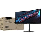 GIGABYTE G34WQC2 34" Moniteur UltraWide gaming incurvé Noir/gris, 2x DisplayPort, 2x HDMI, 200 Hz