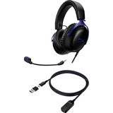 HyperX Cloud III casque gaming over-ear Noir/Bleu, PC, PS5, PS4, Xbox Series X|S, Xbox One, Nintendo Switch