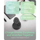 ICY BOX 3-en-1 pliable sans fil  chargeur Anthracite, 1x USB-C