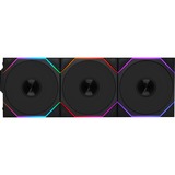 Lian Li UNI FAN TL 120 Wireless Triple Pack, Ventilateur de boîtier Noir, 4 broches PWM, contrôleur inclus