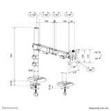 Neomounts DS60-600BL1 Bras pour moniteur 10-32", Support de moniteur Noir