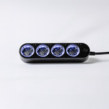 Shelly Power Strip Gen4, Multiprise Noir, 4 prises, Wi-Fi, Bluetooth, Zigbee